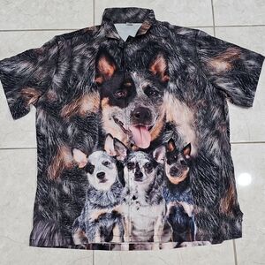 Collared Shirt Blue Healer